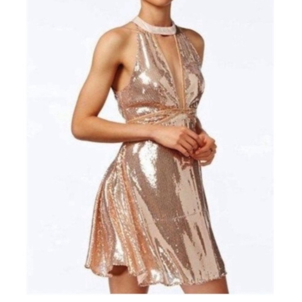 Free People womans Film Noir sequin dress size S $60.00